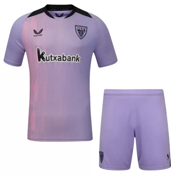 Günstige Athletic Bilbao Kindertrikot Ausweich 2024/25 Kurzarm