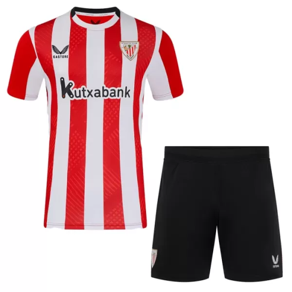 Günstige Athletic Bilbao Kindertrikot Heim 2024/25 Kurzarm