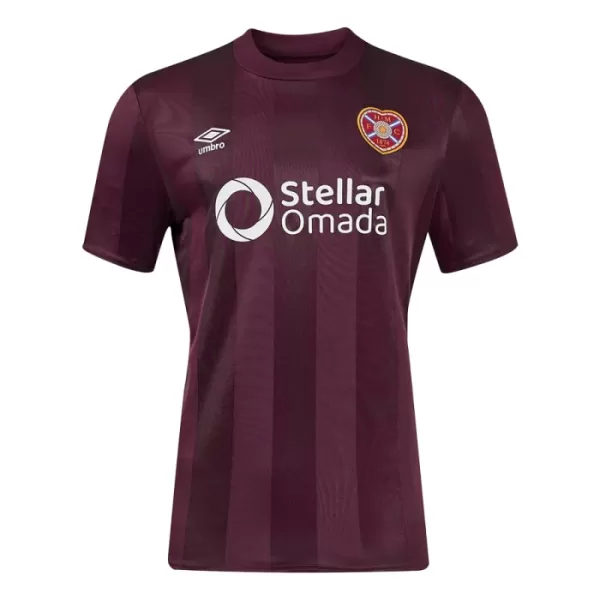 Günstige Heart of Midlothian Herrentrikot Heim 2024/25 Kurzarm