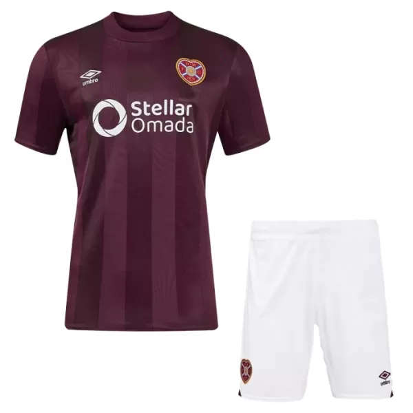 Günstige Heart of Midlothian Kindertrikot Heim 2024/25 Kurzarm