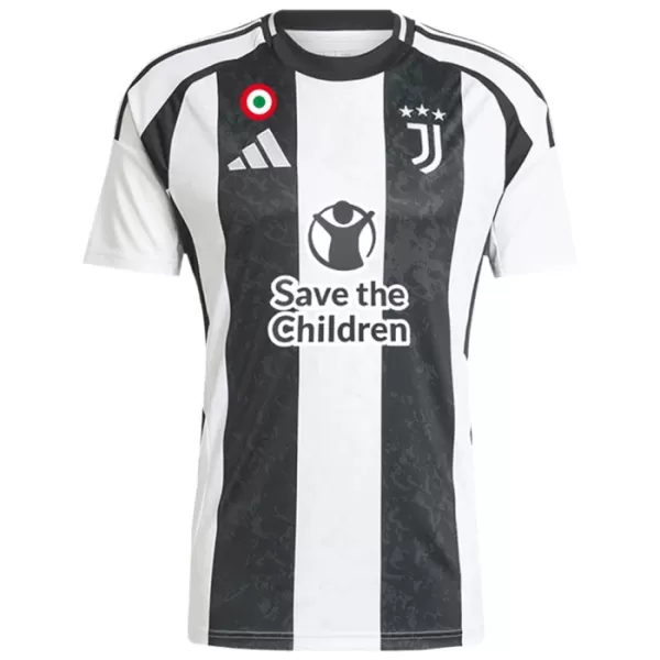 Günstige Juventus Turin SaveChildren Herrentrikot Heim 2024/25 Kurzarm