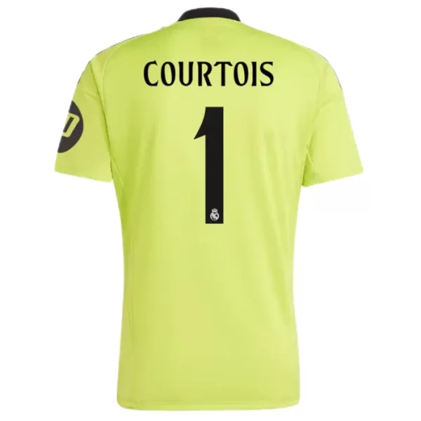 Günstige Real Madrid Courtois 1 Torwart Herrentrikot Ausweich 2024/25 Kurzarm