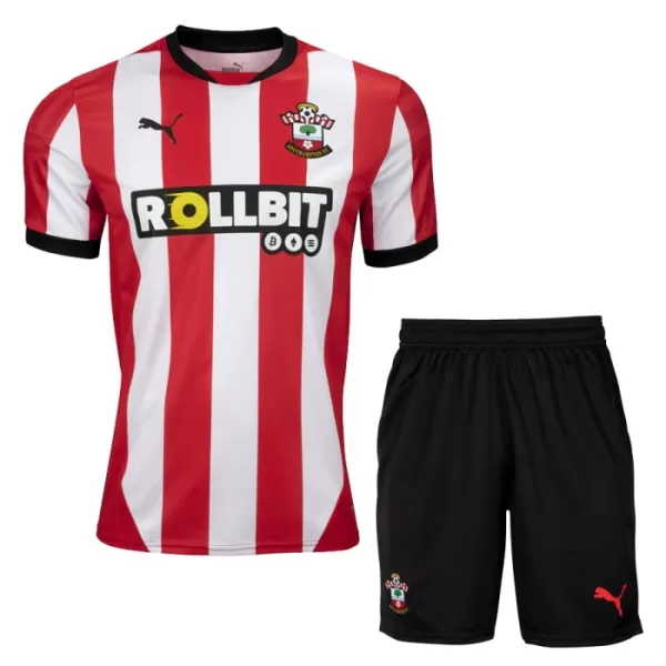 Günstige Southampton Kindertrikot Heim 2024/25 Kurzarm