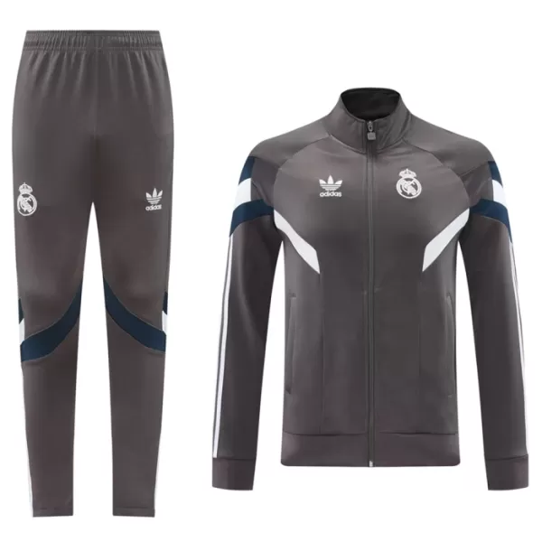 Real Madrid Trainingsjackenanzüge 2024/25 Graue