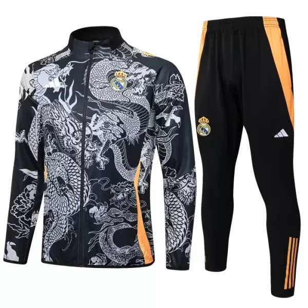 Real Madrid Dragon Trainingsjackenanzüge 2024/25 Schwarze