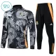 Real Madrid Dragon Trainingsjackenanzüge Kinder 2024/25 Schwarze