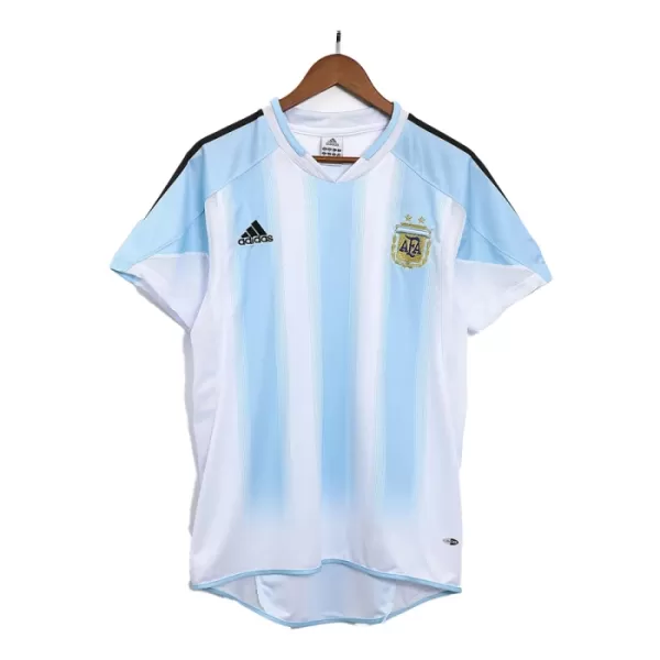 Günstige Argentinien 2004-05 Herrentrikot Heim Retro Kurzarm