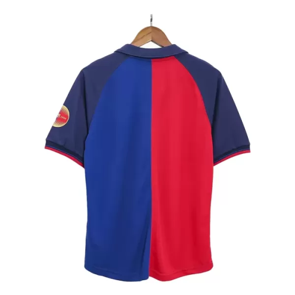 Günstige Barcelona 1999-00 Herrentrikot Heim Retro Kurzarm