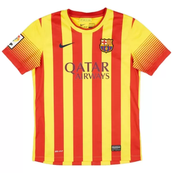 Günstige Barcelona 2013-14 Herrentrikot Auswärts Retro Kurzarm