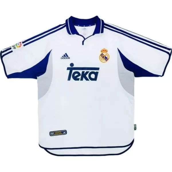 Günstige Real Madrid 2000-01 Herrentrikot Heim Retro Kurzarm