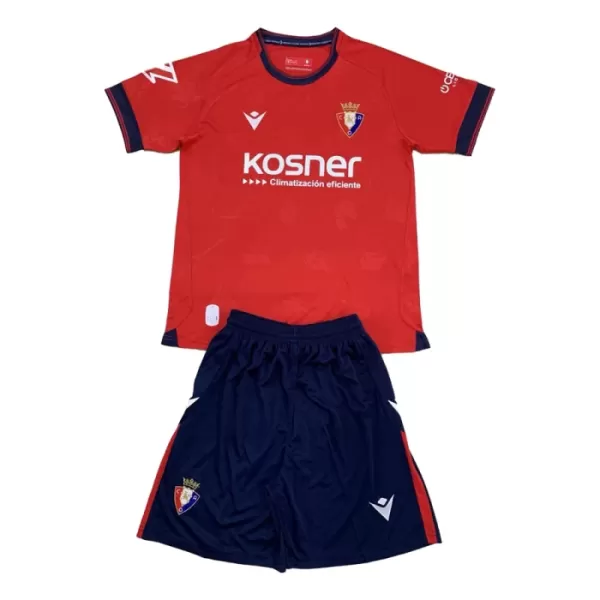 Günstige CA Osasuna Kindertrikot Heim 2024/25 Kurzarm