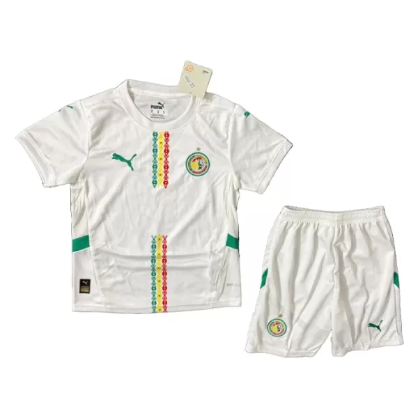 Günstige Senegal Kindertrikot Heim 2024/25 Kurzarm