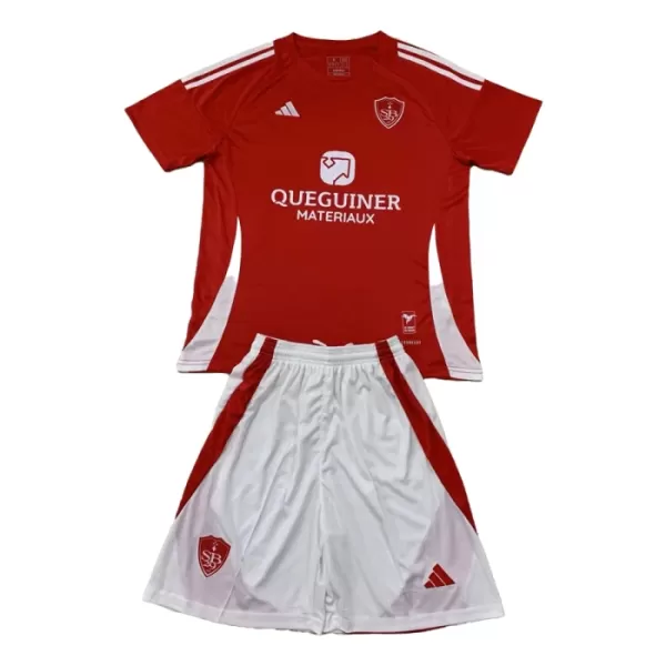 Günstige Stade Brestois Kindertrikot Heim 2024/25 Kurzarm