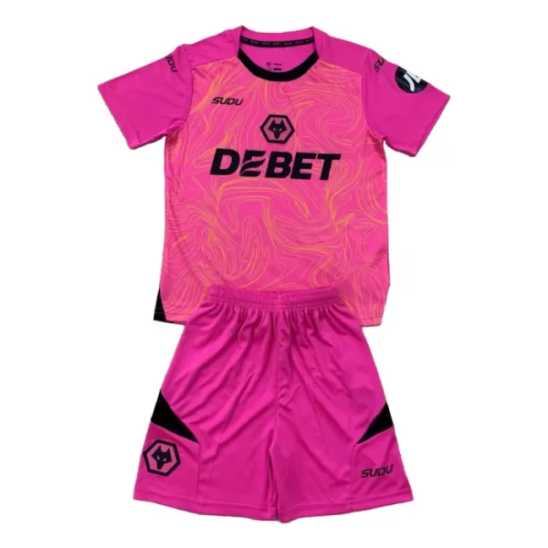 Günstige Wolverhampton Torwart Kindertrikot 2024/25 Kurzarm