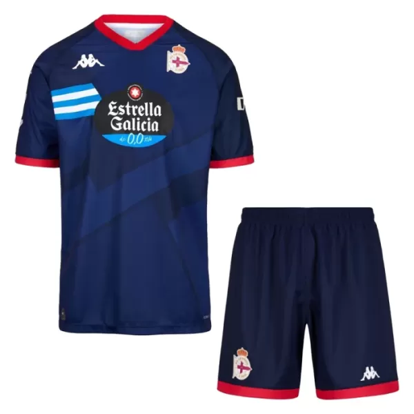 Günstige Deportivo de La Coruna Kindertrikot Auswärts 2024/25 Kurzarm