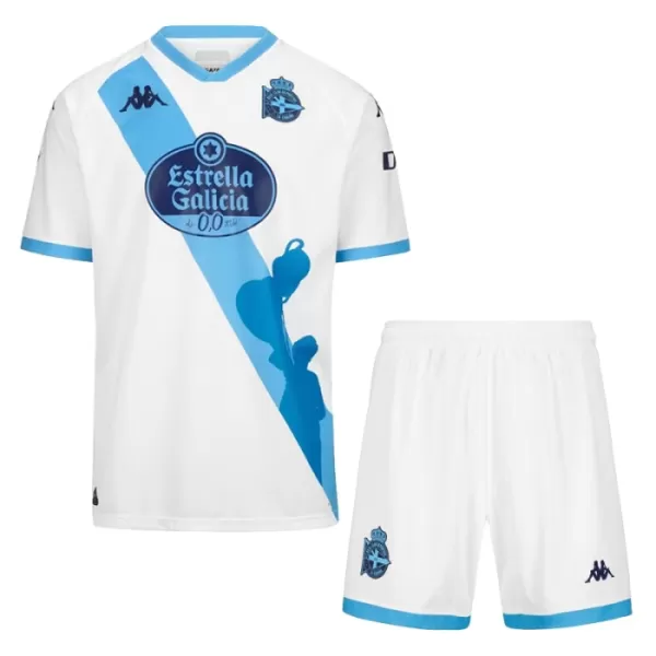 Günstige Deportivo de La Coruna Kindertrikot Ausweich 2024/25 Kurzarm