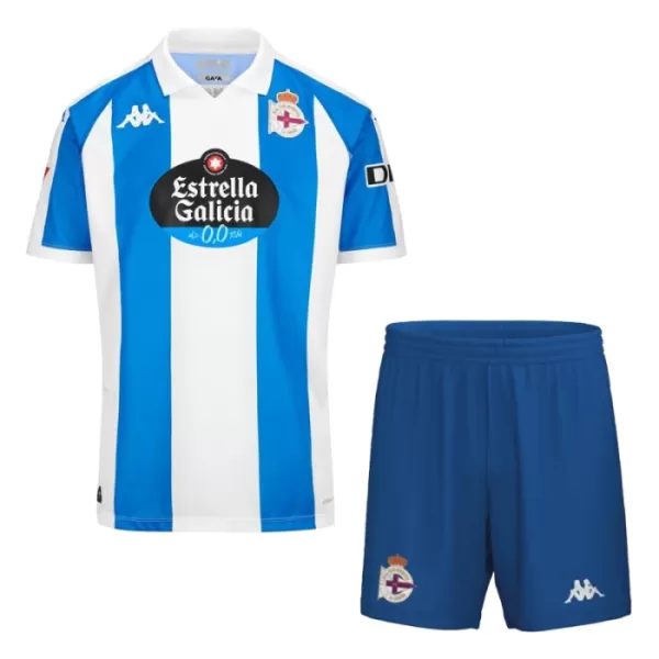 Günstige Deportivo de La Coruna Kindertrikot Heim 2024/25 Kurzarm