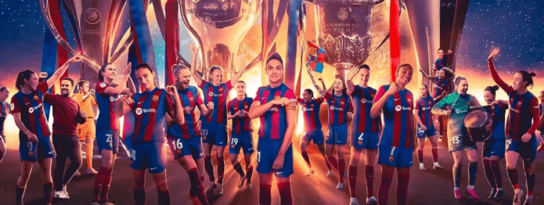 Die Frauenfußballmannschaft von Barcelona gewinnt vier Kronen in einer einzigen Saison!